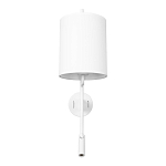 Бра с цилиндрическим тканевым абажуром и регулируемым спотом Pure Cylinder варинант исполнения - 6 | Loft Concept в Уфе