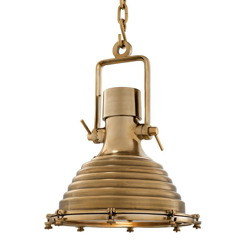 Люстра Lamp Maritime Brass Латунь Античная полированная Прозрачное Стекло в Уфе | Loft Concept 