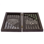 Подарочные нарды из натурального камня с гравировкой Backgammon from Stone варинант исполнения - 2 | Loft Concept в Уфе