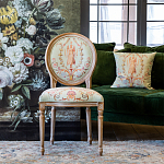 Стул из массива бука светло-зеленый с растительным орнаментом Raffael Angel Green Chair варинант исполнения - 7 | Loft Concept в Уфе