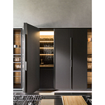 Кухонный гарнитур из дерева и камня с раздвижными дверцами OPERATING COLUMN 2.0 Dada Engenereed Kitchen варинант исполнения - 7 | Loft Concept в Уфе