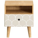 Прикроватная тумба с изображением на ящике Elise Nightstand варинант исполнения - 6 | Loft Concept в Уфе