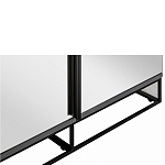 Двухдверный шкаф с зеркальными дверцами Strict Lines варинант исполнения - 3 | Loft Concept в Уфе