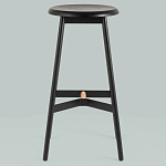 Черный барный стул Knopper варинант исполнения - 3 | Loft Concept в Уфе