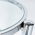 Приставной столик со стеклянной столешницей Deimos варинант исполнения - 2 | Loft Concept в Уфе