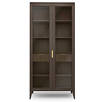 Витрина стеклянная 2-х дверная с ящиками и 5-ю полками Harper Line варинант исполнения - 3 | Loft Concept в Уфе