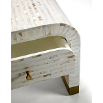 Тумбочка прикроватная Amo Bone Inlay Bedside Almond варинант исполнения - 2 | Loft Concept в Уфе