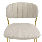 Стул барный широкой полукруглой спинкой на золотистых ножках Chair Smooth Shapes варинант исполнения - 4 | Loft Concept в Уфе