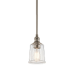 Подвесной светильник со стеклянным плафоном в форме колокола с эффектом пузырьков Kichler варинант исполнения - 1 | Loft Concept в Уфе