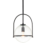 Подвесной светильник с прозрачным плафоном в форме шара в арочной подвеске Hinkley варинант исполнения - 1 | Loft Concept в Уфе