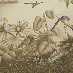 Обои ручная роспись Le Brésil Amarelo Sepia варинант исполнения - 1 | Loft Concept в Уфе