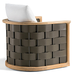 Дизайнерское уличное кресло из массива дерева с плетеной спинкой PALINFRASCA Armchair варинант исполнения - 8 | Loft Concept в Уфе