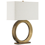 Настольная лампа с корпусом в форме кольца и прямоугольным абажуром French Ring варинант исполнения - 6 | Loft Concept в Уфе