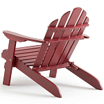 Уличное кресло из массива акации Adirondack Wooden Chair Red варинант исполнения - 6 | Loft Concept в Уфе