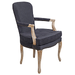 Кресло Aubrey Classical Armchair dark grey velour варинант исполнения - 1 | Loft Concept в Уфе
