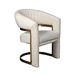 Полукресло Valbonne Chair cream velour варинант исполнения - 2 | Loft Concept в Уфе