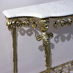 Консоль бронзовая с мраморной столешницей Bronze De Console варинант исполнения - 2 | Loft Concept в Уфе
