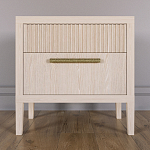 Прикроватная Тумбочка Primo с двумя ящиками Светлый дуб варинант исполнения - 1 | Loft Concept в Уфе