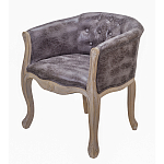 Кресло низкое в стиле прованс Louis French Armchair brown варинант исполнения - 1 | Loft Concept в Уфе