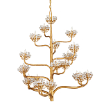 Люстра золотая в виде растения Golden Flower Glade варинант исполнения - 3 | Loft Concept в Уфе