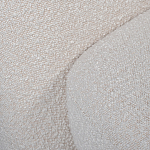 Кресло без подлокотников с обивкой из белой ткани букле Pacification варинант исполнения - 5 | Loft Concept в Уфе