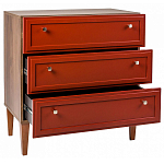Комод красный из массива бука с 3-мя ящиками Wenge Light варинант исполнения - 3 | Loft Concept в Уфе
