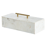 Шкатулка из белого мрамора Save Time варинант исполнения - 1 | Loft Concept в Уфе