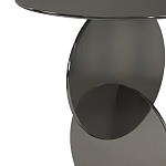 Дизайнерский журнальный стол с основанием из круглых элементов Lirod варинант исполнения - 1 | Loft Concept в Уфе