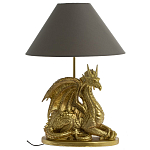 Настольная лампа с абажуром Дракон Golden Dragon Lamp Brown варинант исполнения - 5 | Loft Concept в Уфе