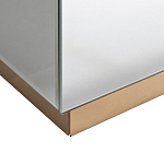 Столик журнальный зеркальный с золотым декором Gold Painted Mirror Table варинант исполнения - 2 | Loft Concept в Уфе