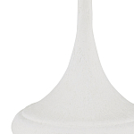 Настольная лампа с декором в виде белого цветка магнолии на каркасе и черным абажуром White Magnolia варинант исполнения - 1 | Loft Concept в Уфе