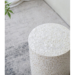 Приставной столик с рисунком из раковин устриц Bone Inlay варинант исполнения - 7 | Loft Concept в Уфе