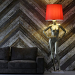 Лампа MANNEQUIN LAMP с абажуром руки на талии варинант исполнения - 3 | Loft Concept в Уфе