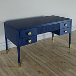 Письменный стол с 4-мя ящиками Elsa Dreams Blue варинант исполнения - 1 | Loft Concept в Уфе