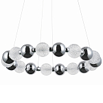 Светодиодная кольцевая люстра Crystal Globule Chrome Chandelier варинант исполнения - 1 | Loft Concept в Уфе