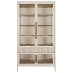 Витрина Primo со стеклянными фасадами и 2 ящиками Светлый дуб варинант исполнения - 7 | Loft Concept в Уфе