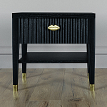 Прикроватная тумбочка с ящиком Elsa Dreams Black варинант исполнения - 5 | Loft Concept в Уфе