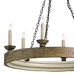 Люстра в форме кольца на 3-х черных цепях Glitter City Lights варинант исполнения - 1 | Loft Concept в Уфе