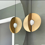 Подвесной светильник в форме золотых дисков Minimalist Lighting Fixture варинант исполнения - 2 | Loft Concept в Уфе