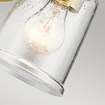 Бра с прозрачным стеклянным абажуром в форме цилиндра Kichler варинант исполнения - 8 | Loft Concept в Уфе