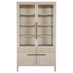 Витрина Primo со стеклянными фасадами и буфетом шпон Светлый дуб варинант исполнения - 1 | Loft Concept в Уфе