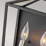 Бра в черном цвете с двумя лампами в форме свечи и стеклянными элементами Hinkley варинант исполнения - 3 | Loft Concept в Уфе