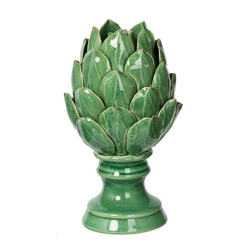 Статуэтка в виде артишока из зелёной керамики с глянцевыми лепестками Artichoke Decor Зеленый Статуэтка в виде артишока из зелёной керамики с глянцевыми лепестками Artichoke Decor Зеленый в Уфе | Loft Concept