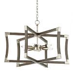 Подвесной светильник в форме фонаря серый Gray Eco Lantern варинант исполнения - 3 | Loft Concept в Уфе