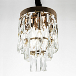 Подвесной светильник с прямоугольными хрустальными подвесками Lunet Crystal Rectangulars Pendant Light 2 варинант исполнения - 3 | Loft Concept в Уфе