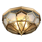 Люстра потолочная Leoni в витражной технике варинант исполнения - 1 | Loft Concept в Уфе