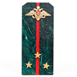 Сувенир Погон ВС из натурального камня змеевик Souvenir Epaulets варинант исполнения - 2 | Loft Concept в Уфе