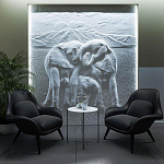 Барельеф ELEPHANTS варинант исполнения - 3 | Loft Concept в Уфе
