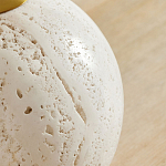 Настольная лампа на круглом основании из натурального камня Bartolomeo варинант исполнения - 1 | Loft Concept в Уфе