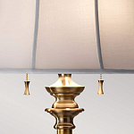 Торшер цвета латунь с белым текстильным абажуром Feiss варинант исполнения - 5 | Loft Concept в Уфе